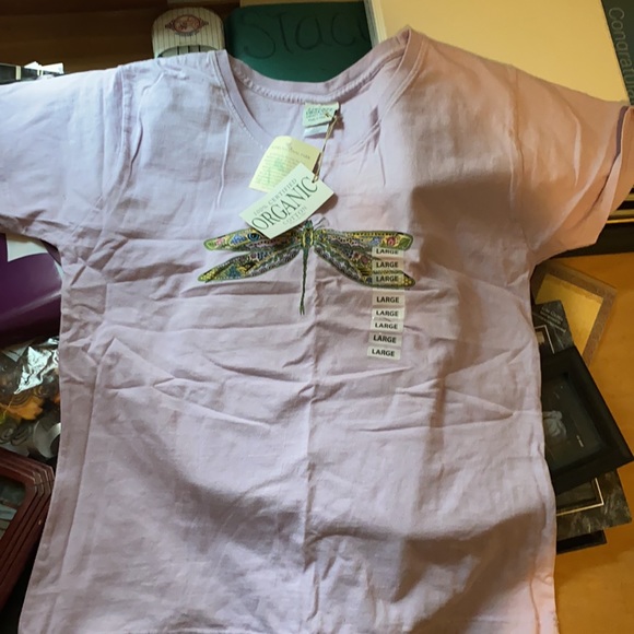 New with tag liberty organic dragon fly tshirt - Picture 3 of 3